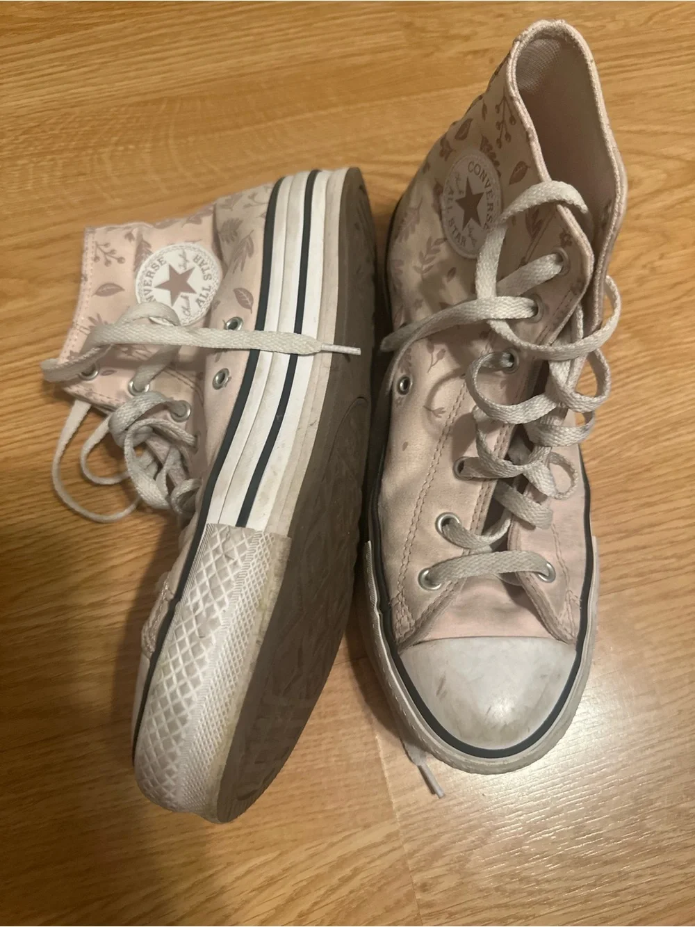 Light Pink High-Top Converse